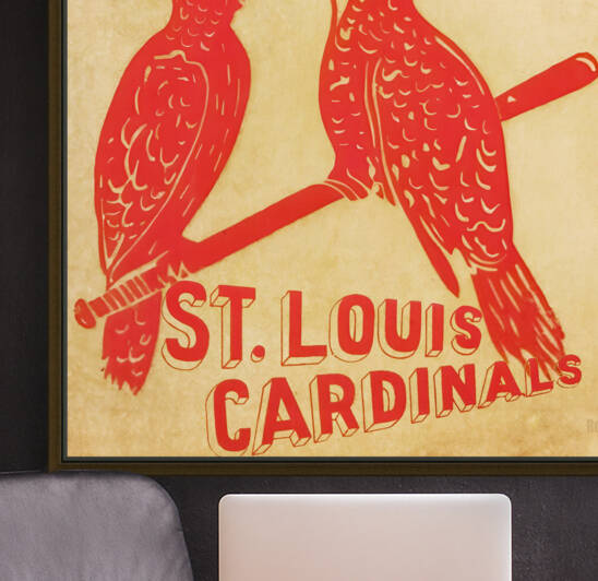 St. Louis Cardinals Vintage 1953 Program Women's T-Shirt by Big 88 Artworks  - Fine Art America