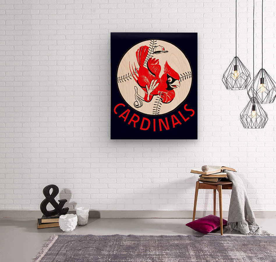 St Louis Cardinals Badge – GL Canvas Print Art