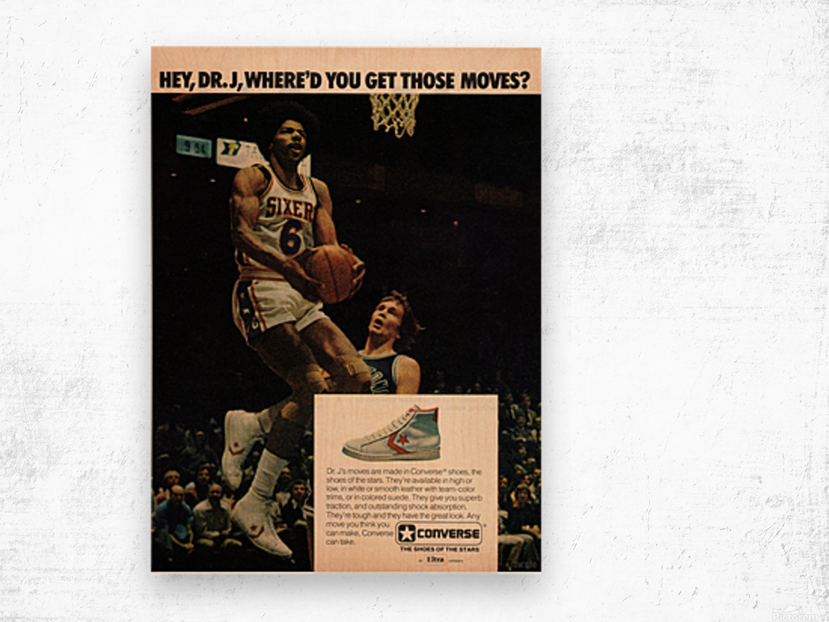 Vintage Ad // Dr. J For Converse 1977