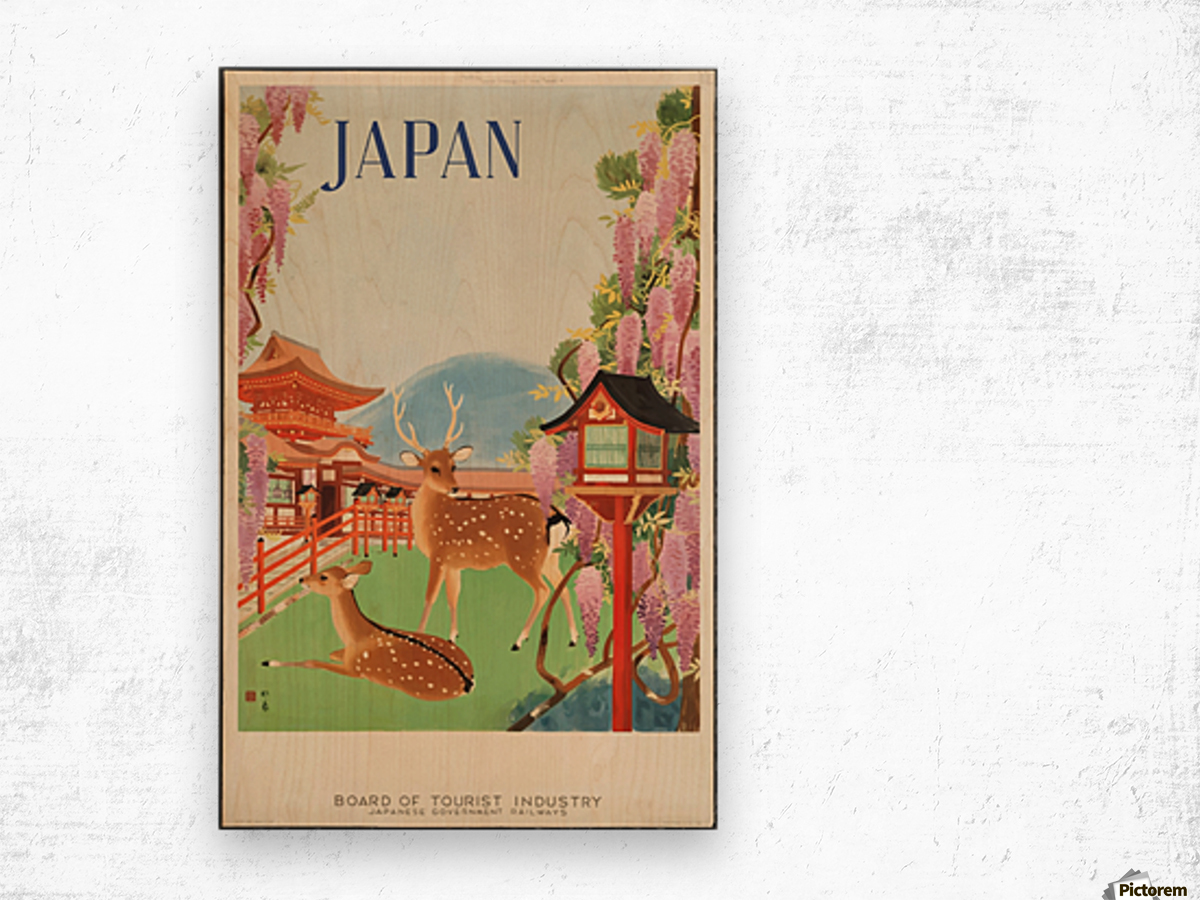 Mount Fuji poster (1930s)  Vintage travel posters Japan – The Trumpet Shop  Vintage Prints
